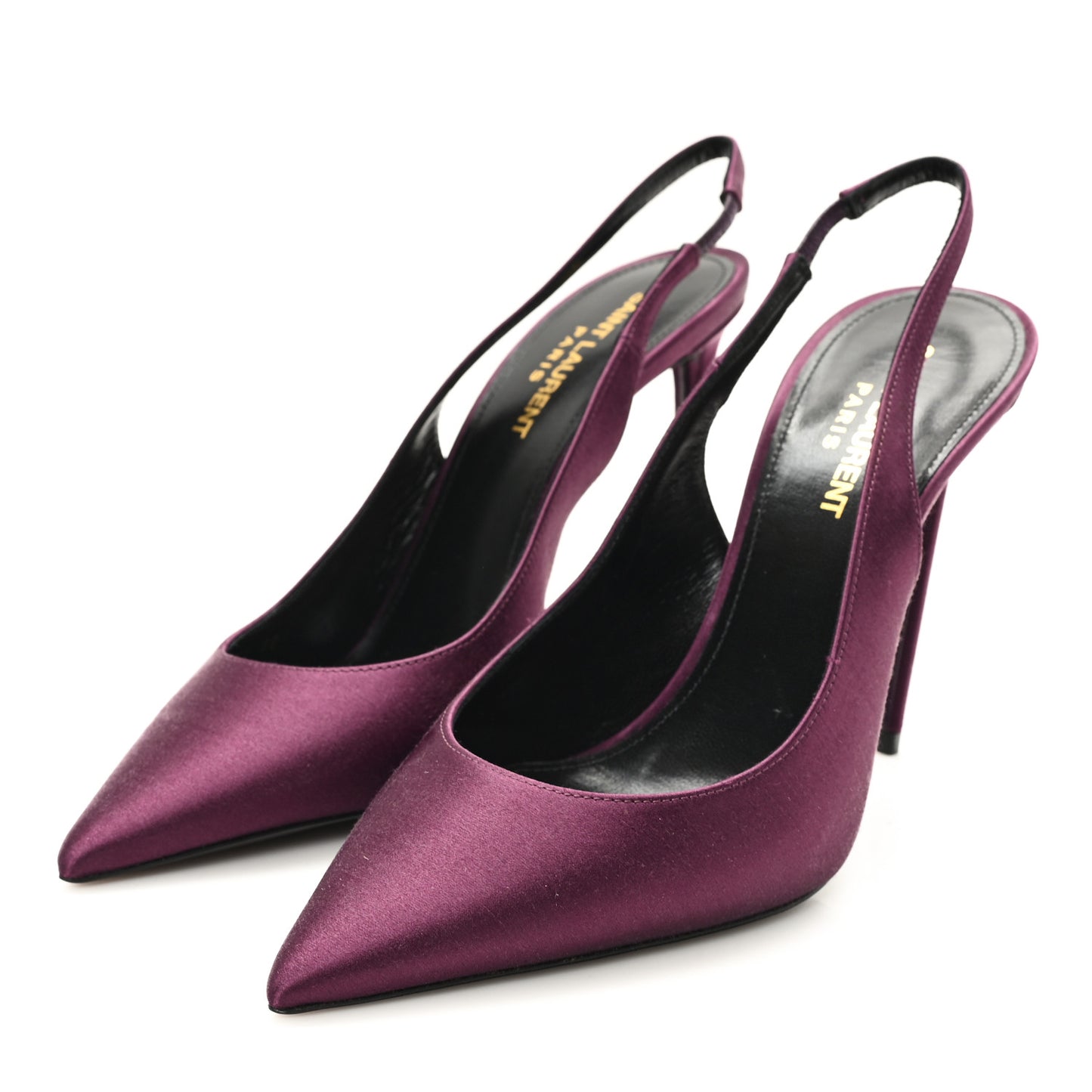 Crepe Satin Zoe 105 Slingback Pump 38 Gem Purple