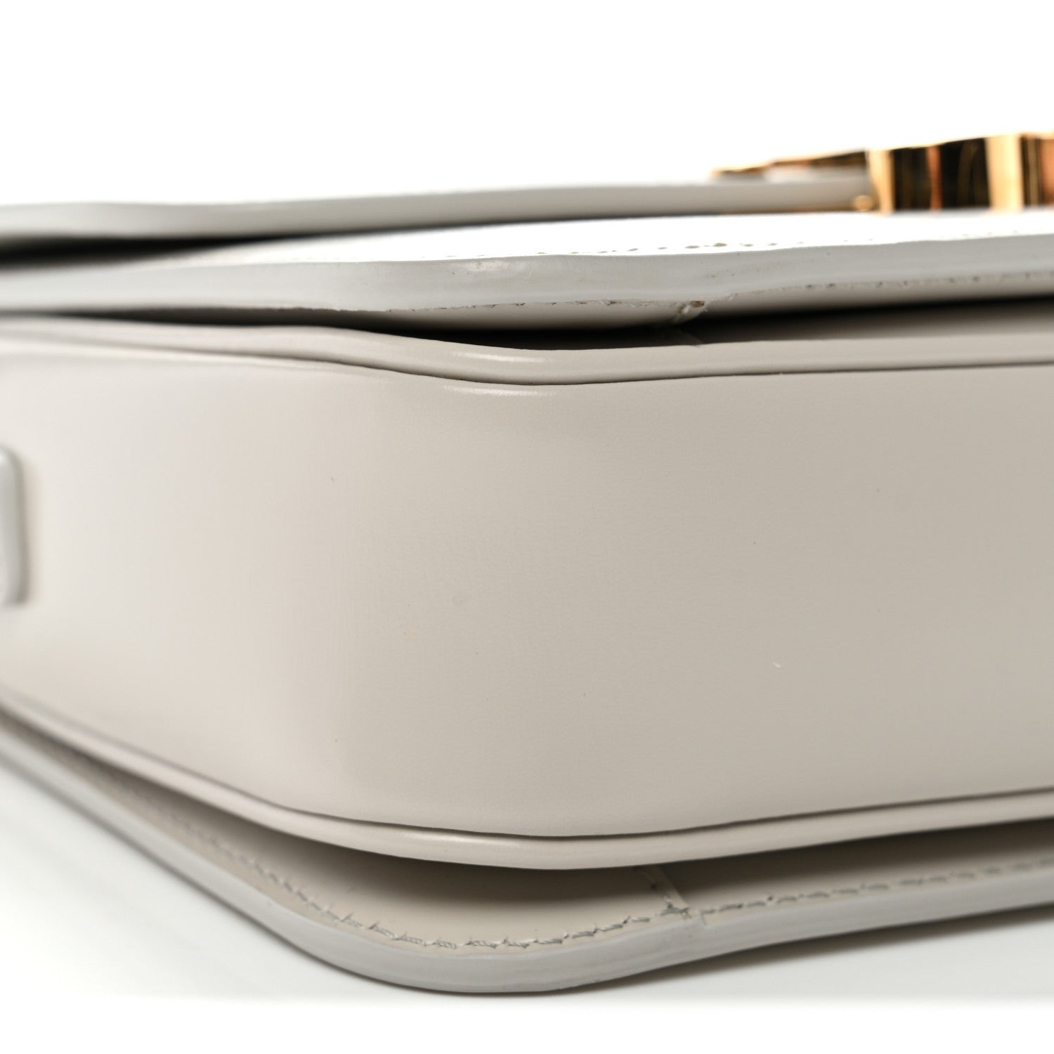 Celine Shiny Calfskin Teen Triomphe Chalk 10 of 13