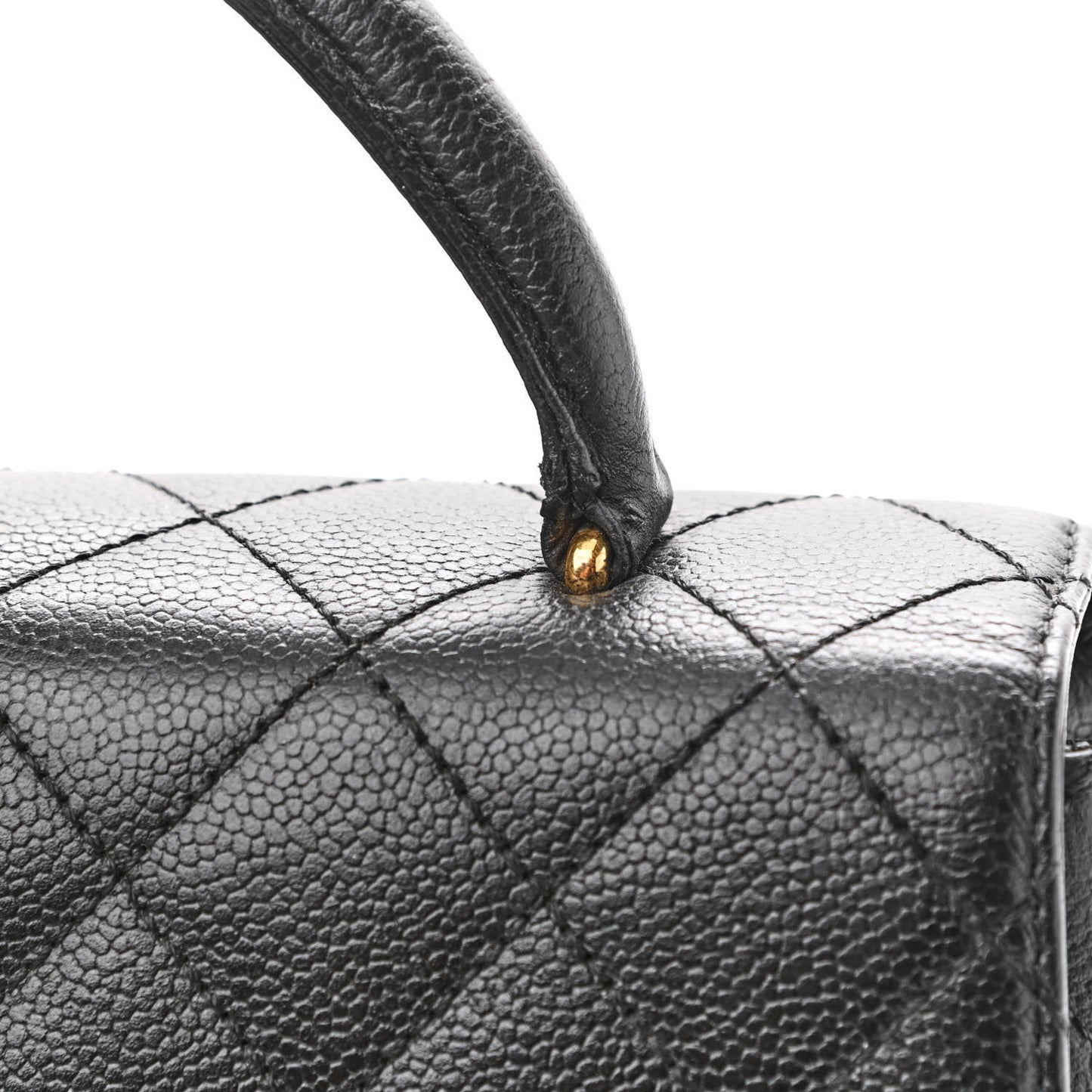 Lambskin CC Earrings Black