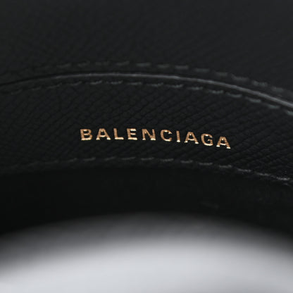 Balenciaga Signature Grained Calfskin XXS Ville Top Handle Bag Black White 6 of 12