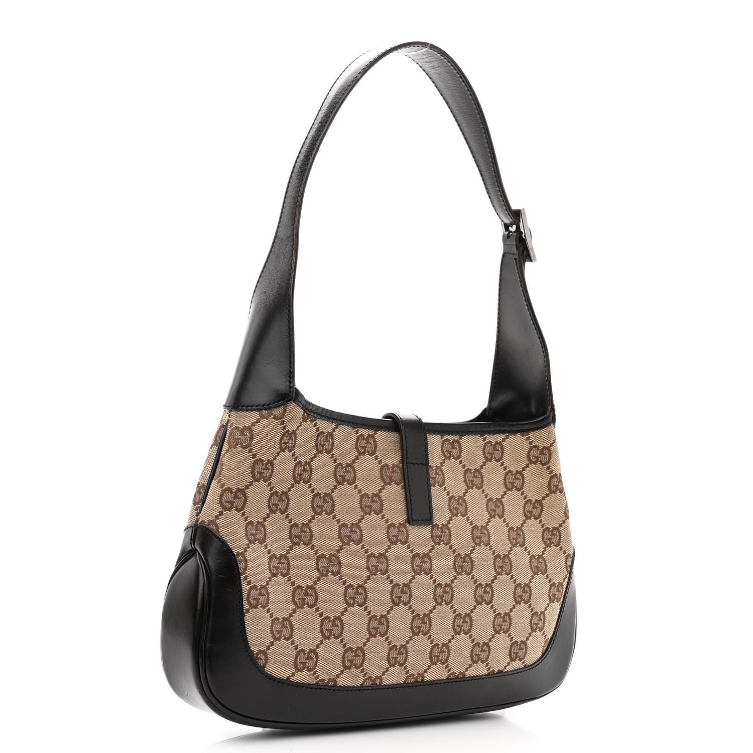 Gucci Monogram Web Small Jackie O Hobo Dark Brown 3 of 10
