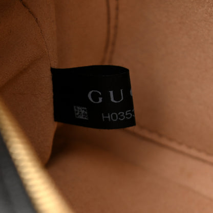 Gucci Monogram Matelasse Diagonal Small GG Marmont Chain Shoulder Bag Beige Black 8 of 12