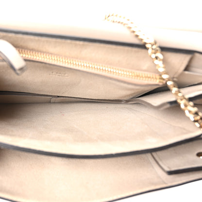 Chloe Calfskin Suede Medium Faye Shoulder Bag Motty Grey 5 of 10
