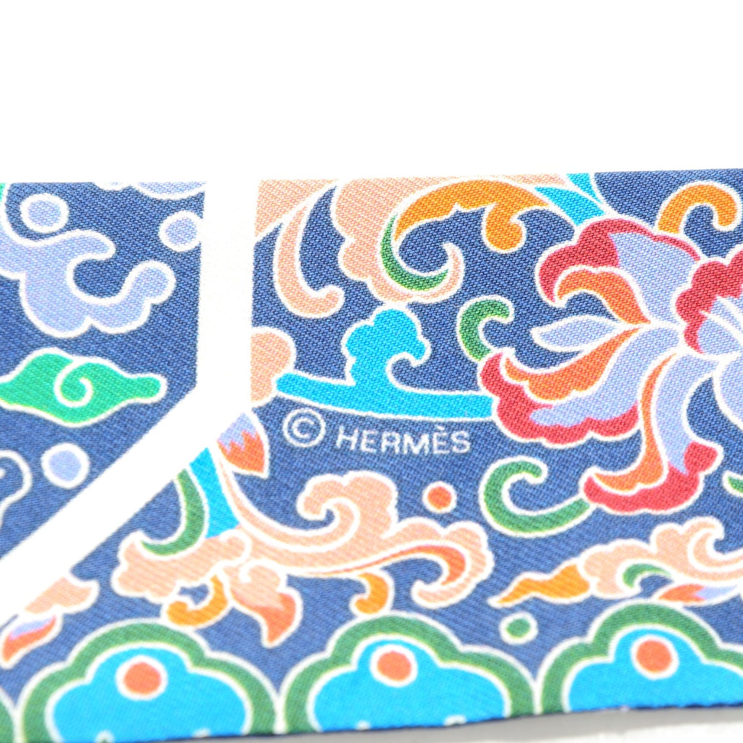 Silk Collections Imperiales Twilly Lavande Bleu Orange