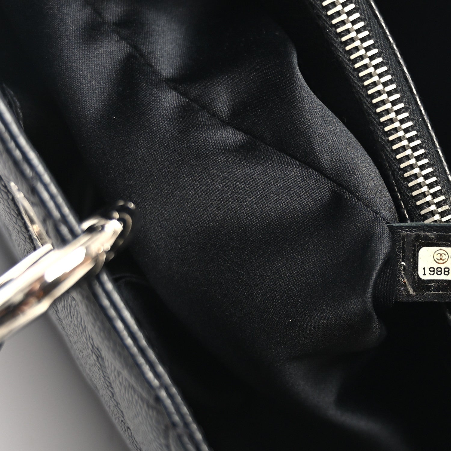 Chanel Caviar Quilted XL Grand Shopping Tote GST Black 7 of 10