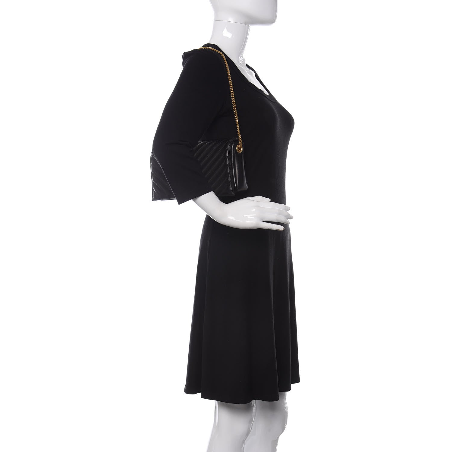 Saint Laurent Lambskin Matelasse Monogram Kate 99 Black 2 of 10