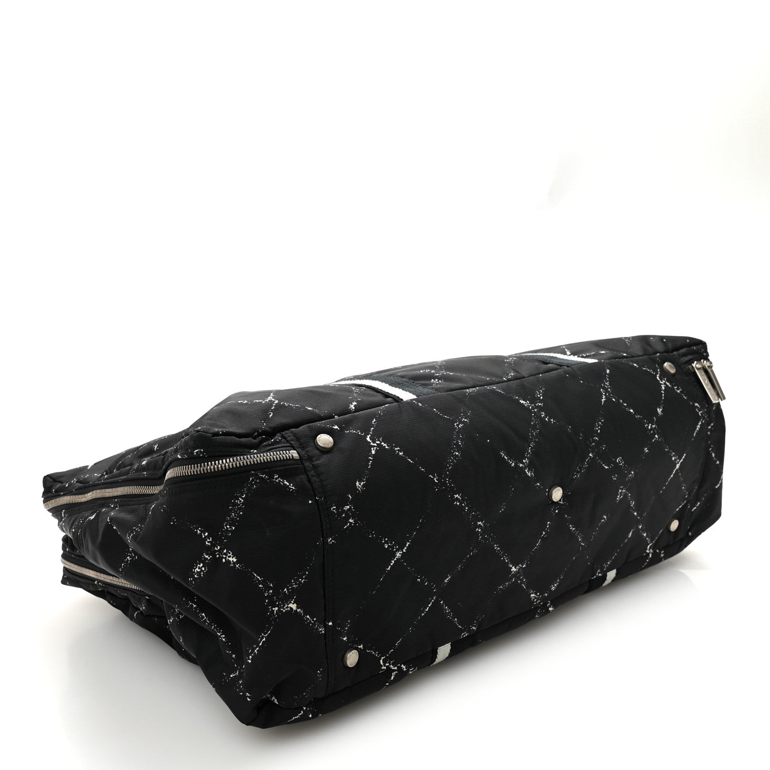 Chanel Nylon Large Travel Duffle Bag Black 3 of 10