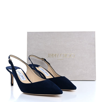 Jimmy Choo Suede Erin 60 Pumps 39.5 Navy 9 of 9