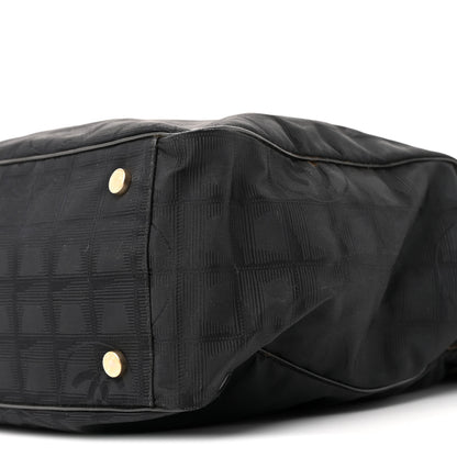 Chanel Nylon Large Travel Tote Black 10 of 14