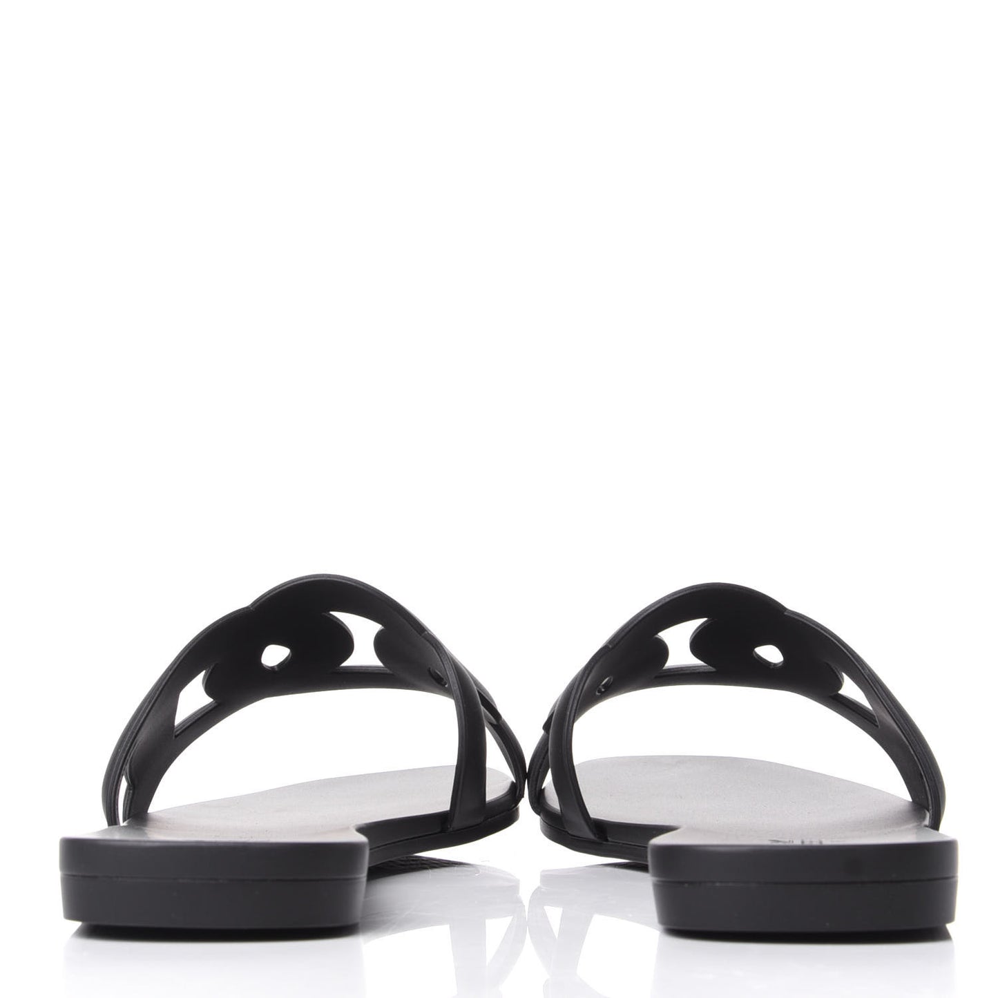 Rubber Aloha Sandals 39 Black