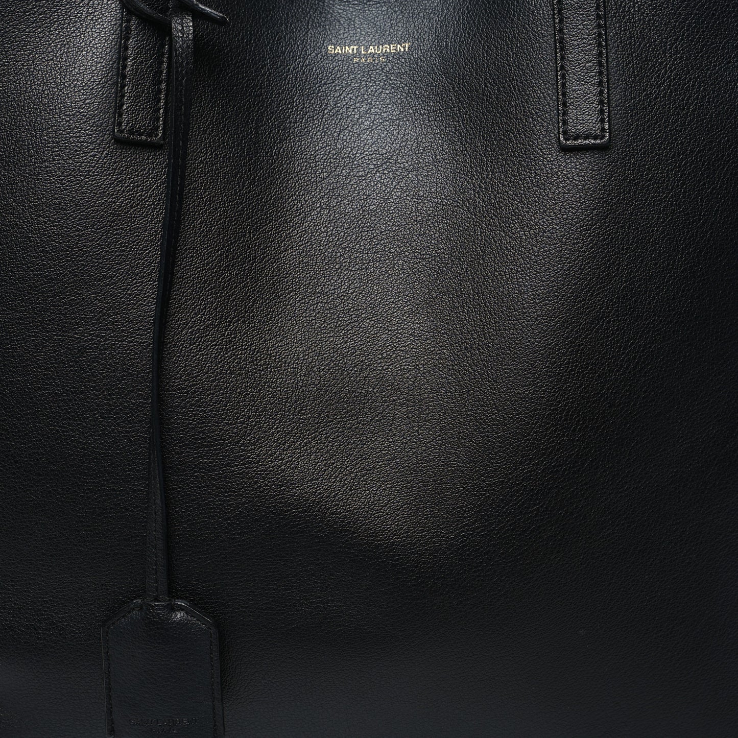 Calfskin Large Shopping Tote Black