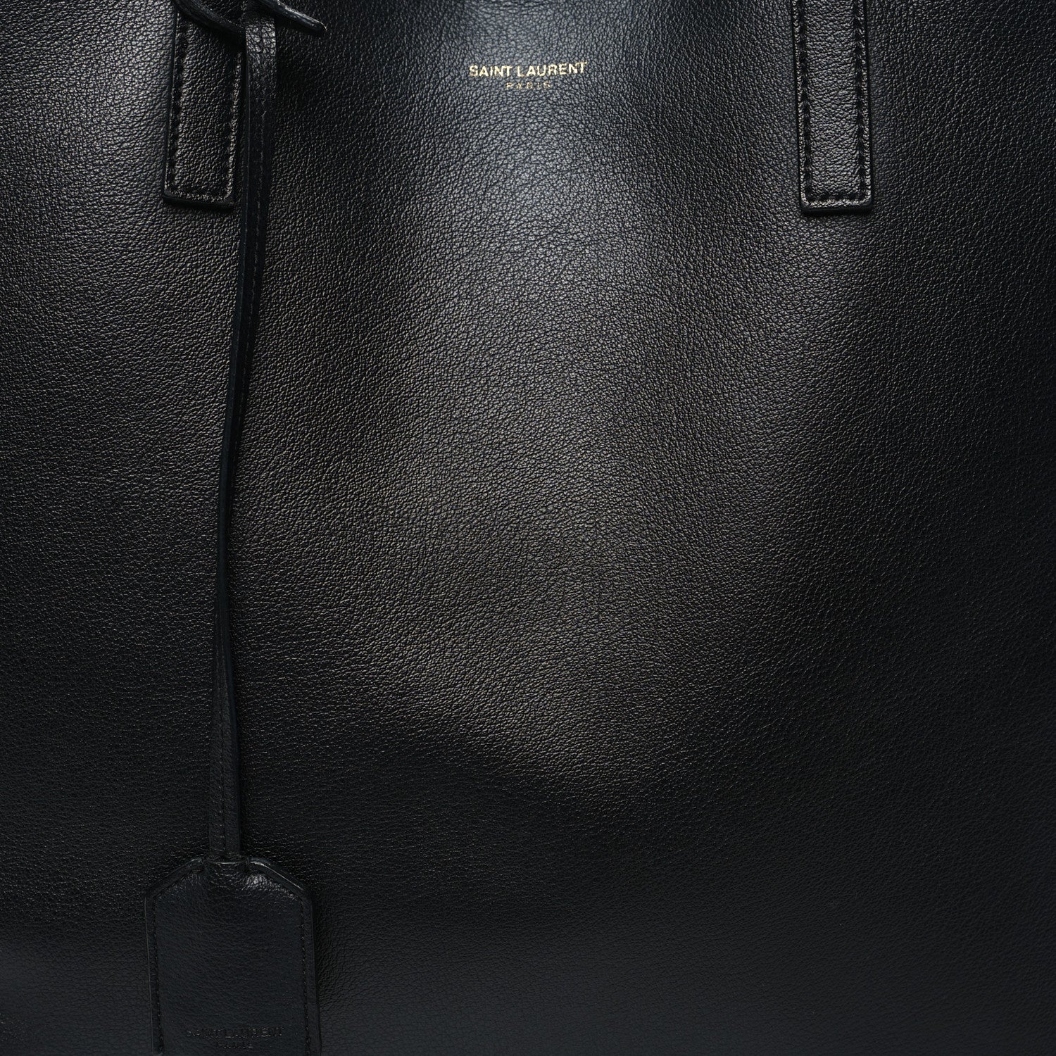 Saint Laurent Calfskin Large Shopping Tote Black 11 of 17