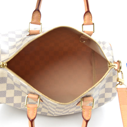 Louis Vuitton Damier Azur Speedy Bandouliere 30 5 of 12
