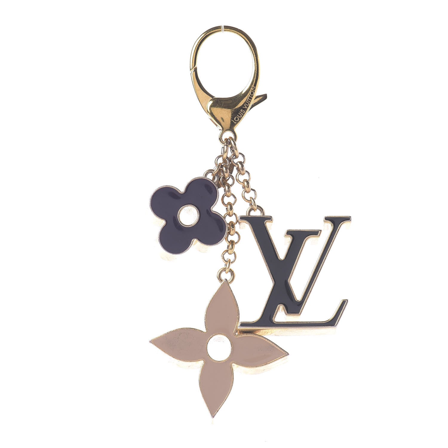 Louis Vuitton Fleur De Monogram Bag Charm Dore 1 of 6