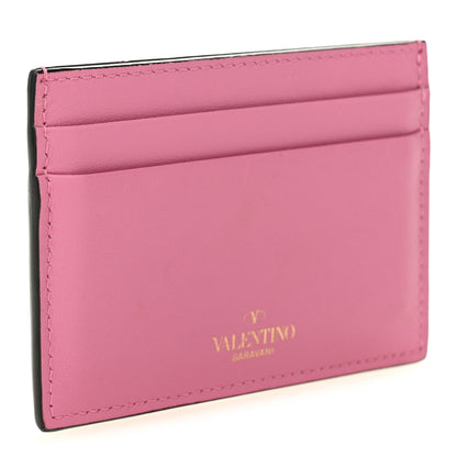 Valentino Garavani Vitello Rockstud Card Holder Ninphea 3 of 6