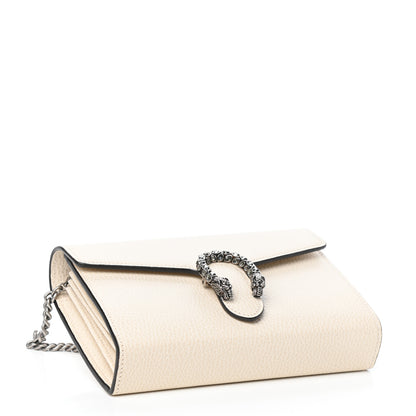 Gucci Dollar Calfskin Mini Dionysus Chain Wallet Mystic White 4 of 9