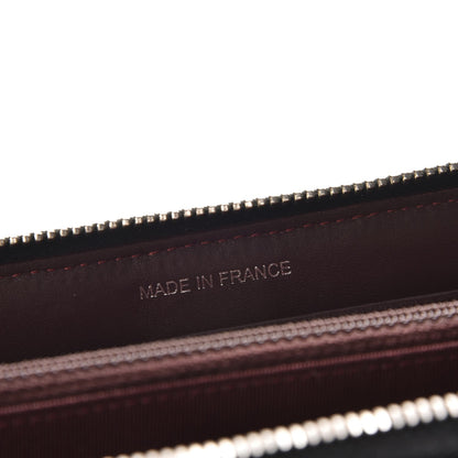 Chanel Lambskin Quilted Large Gusset Zip Around Wallet Black 8 of 10