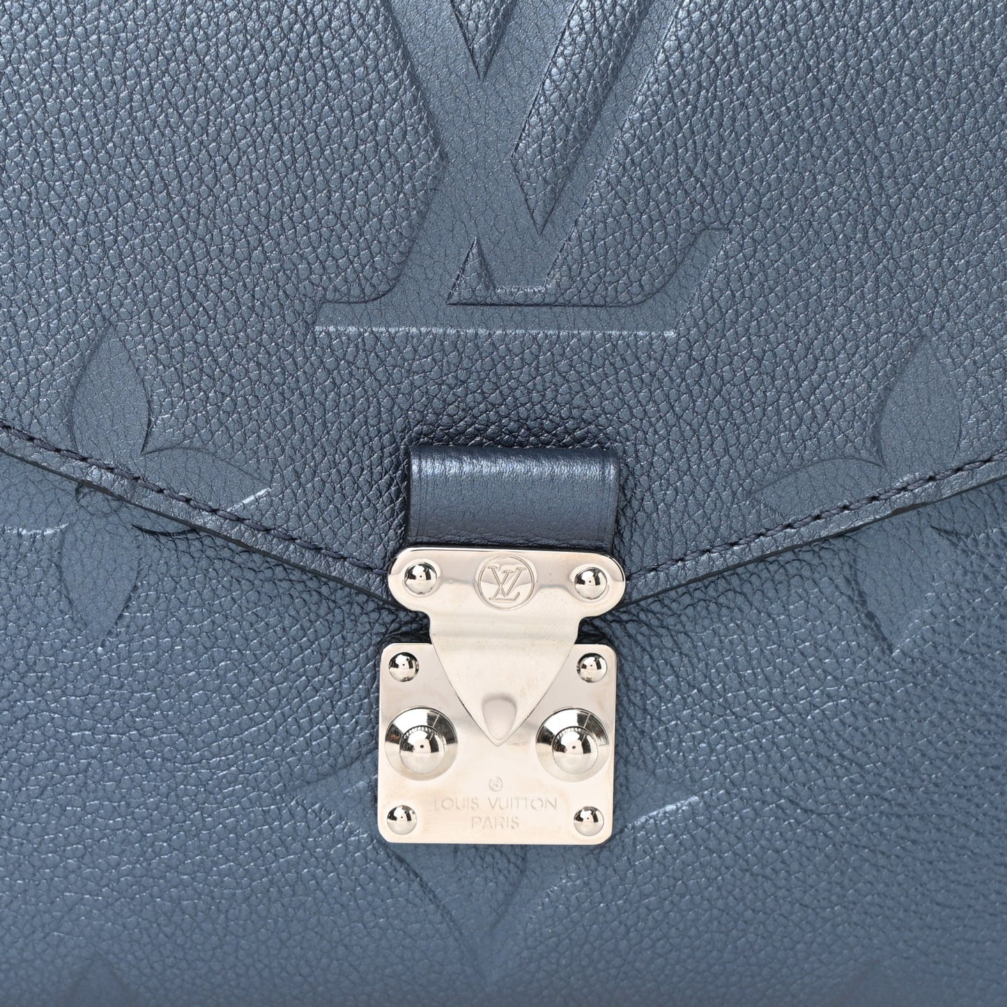 Metallic Empreinte Monogram Giant Pochette Metis Navy Nacre