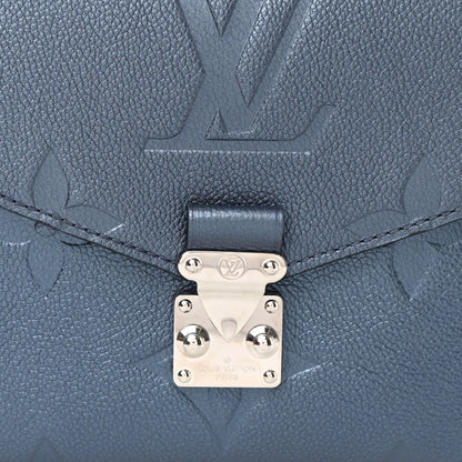 Louis Vuitton Metallic Empreinte Monogram Giant Pochette Metis Navy Nacre 7 of 9