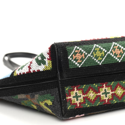 Alexander McQueen Tapestry Patchwork Small Shopper Tote in Multicolor 8 of 11