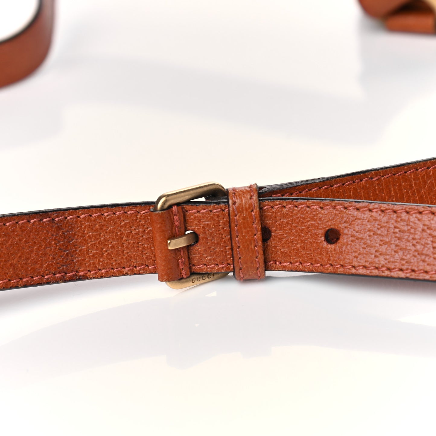 Monogram Studded Messenger Orange