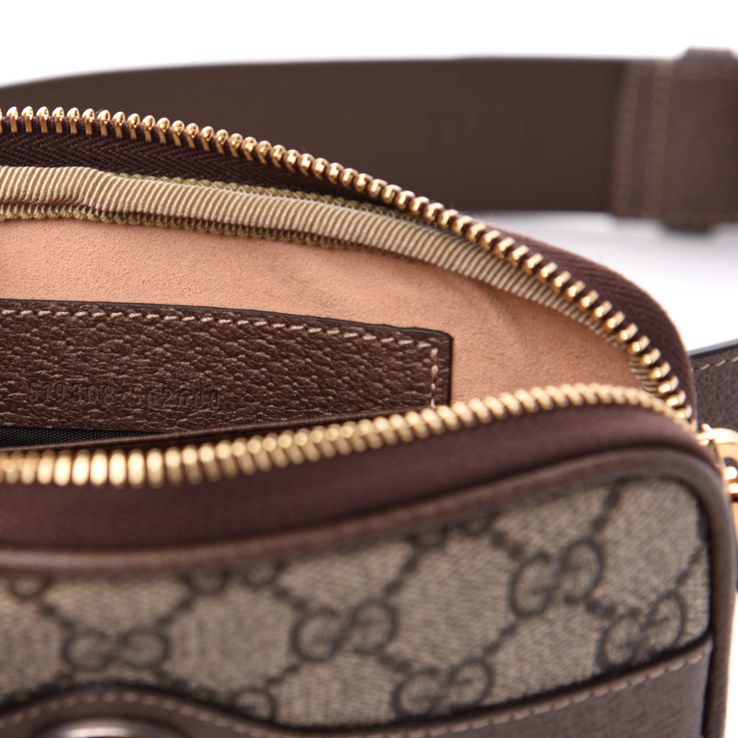 GG Supreme Monogram Ophidia Belted iPhone Case 85 34 Dark Brown