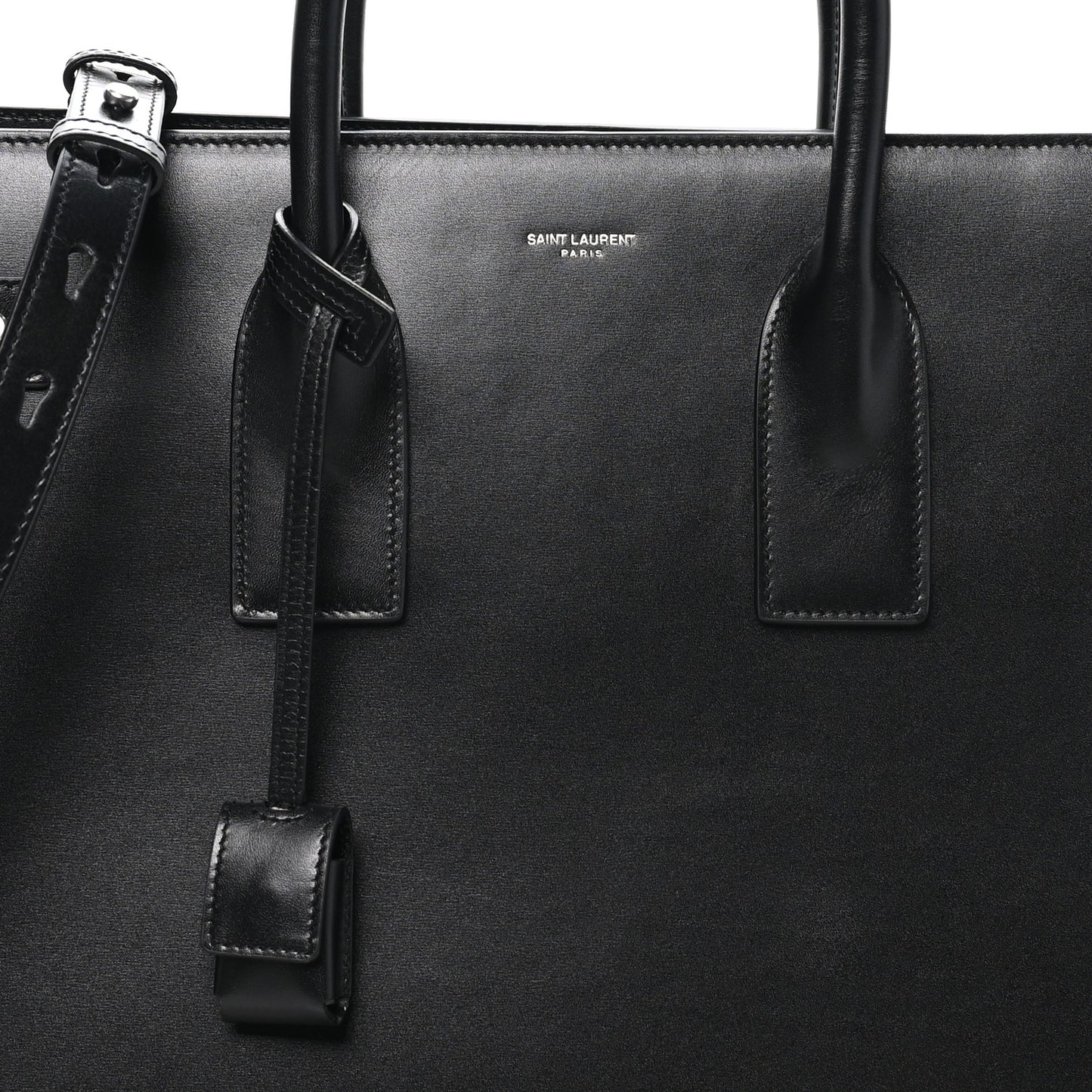 Calfskin Large Thin Sac De Jour  Black