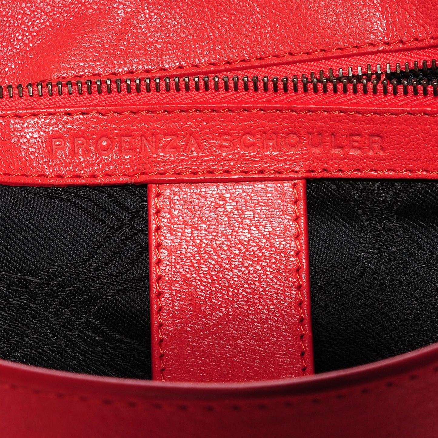 Lambskin Medium PS1 Satchel Deep Coral