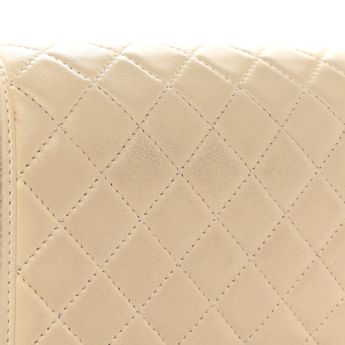 Lambskin Quilted Medium Boy Flap Light Beige