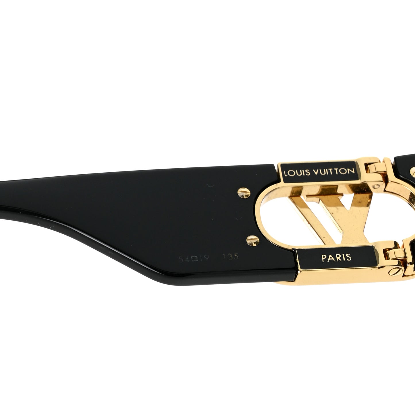 Acetate LV Link Square Sunglasses Z1478E Black