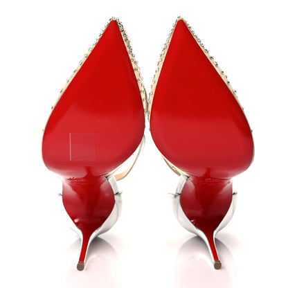 Christian Louboutin Rette Twistissima Strass 100 Pumps 41 Crystal 5 of 7