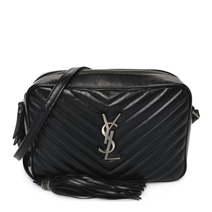 Saint Laurent Calfskin Matelasse Monogram Lou Camera Bag Black 1 of 11