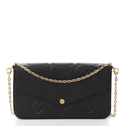 Louis Vuitton Empreinte Monogram Giant Wild At Heart Felicie Pochette Black 3 of 9