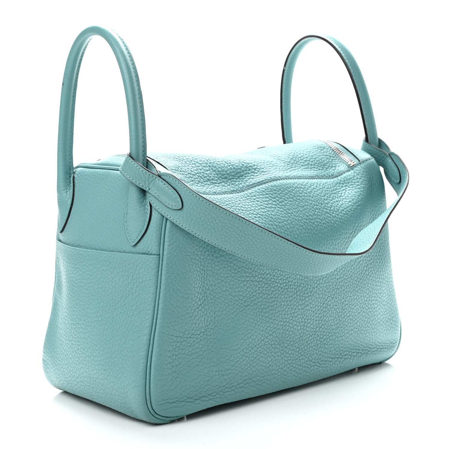 Hermes Taurillon Clemence Lindy 30 Bleu Atoll 2 of 11