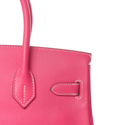 Hermes Epsom Candy Birkin 30 Rose Tyrien Rubis 29 of 30