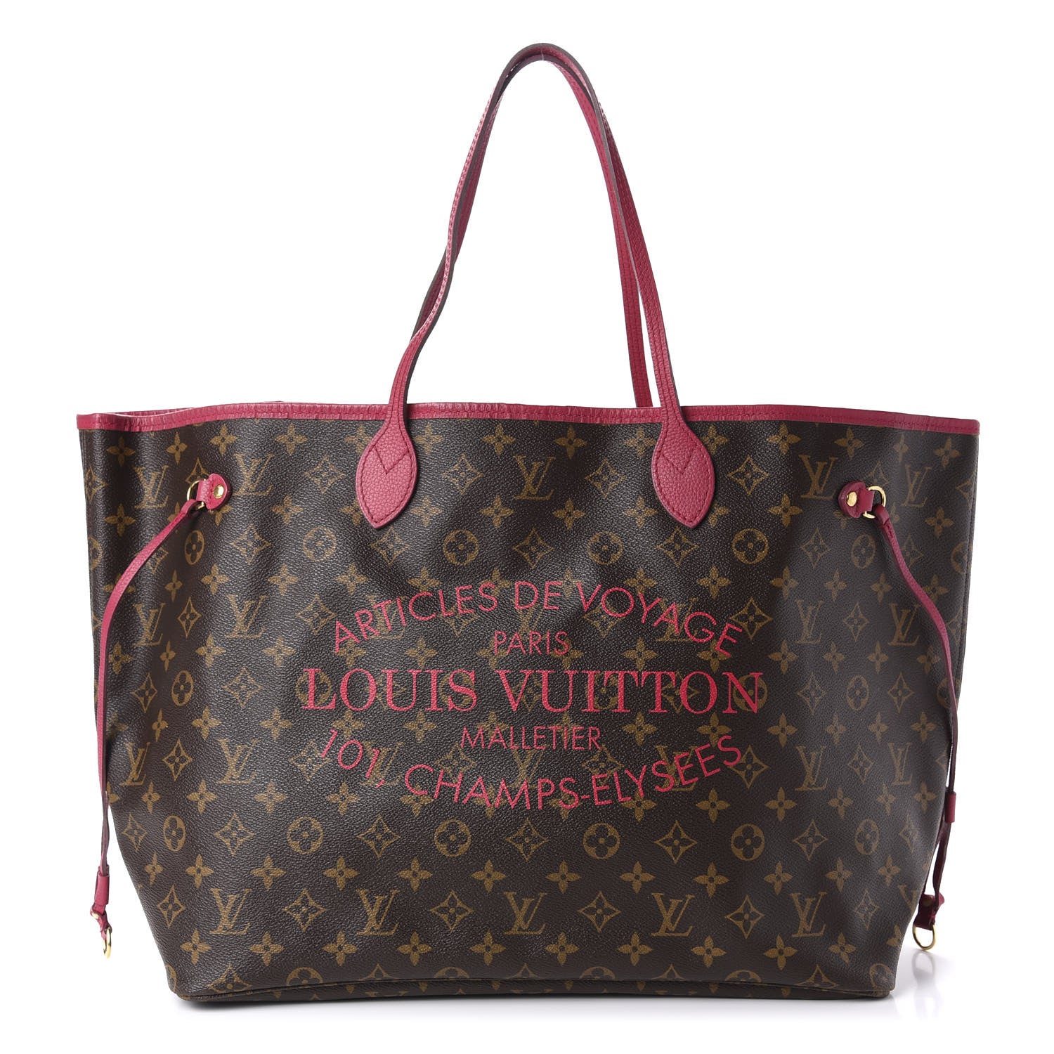 Louis Vuitton Monogram Articles de Voyage Ikat Neverfull GM Rose Indien 1 of 10