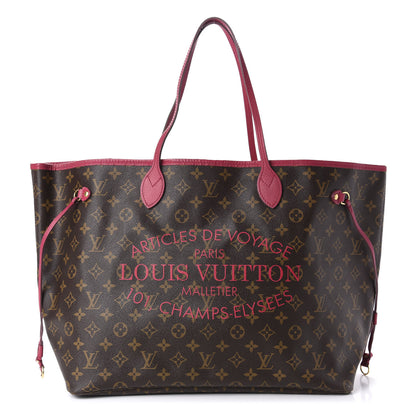 Louis Vuitton Monogram Articles de Voyage Ikat Neverfull GM Rose Indien 1 of 10