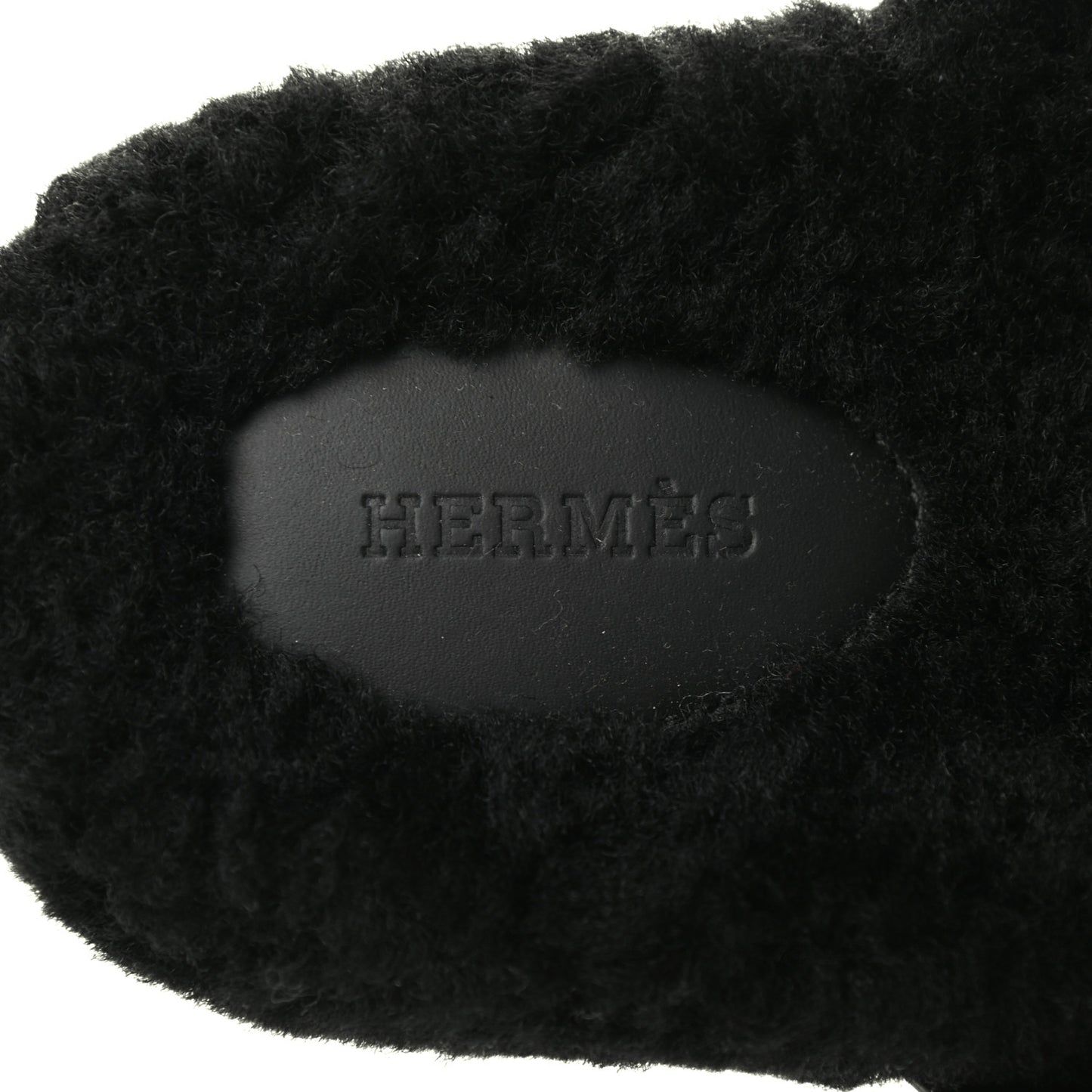 Calfskin Woolskin Womens Chypre Sandals 37 Black