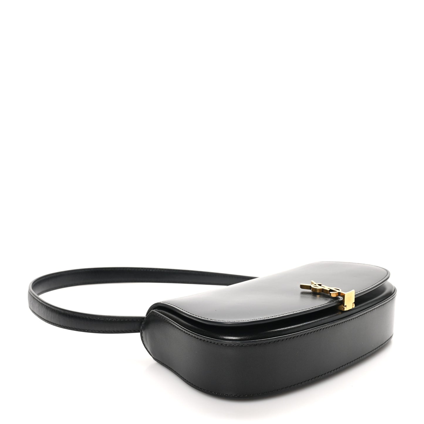 Box Calfskin Mini Voltaire Shoulder Bag Black