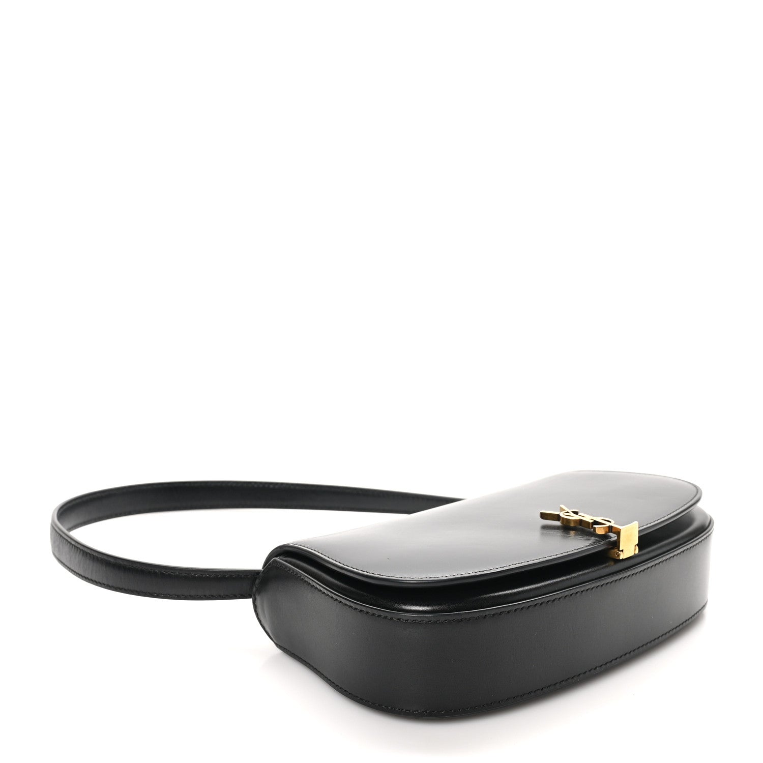 Saint Laurent Box Calfskin Mini Voltaire Shoulder Bag Black 4 of 10