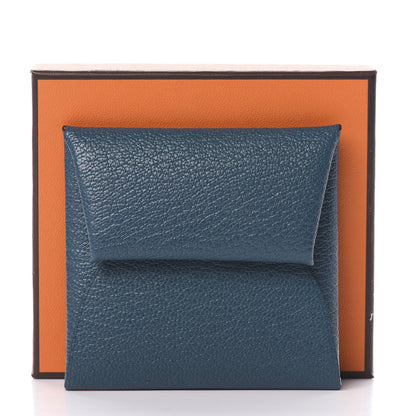 Hermes Chevre Mysore Bastia Verso Coin Purse Vert Bosphore Rose D'ete 8 of 8
