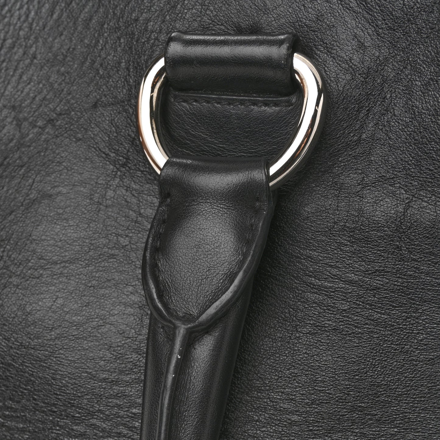 Soft Calf Shopping Tote Black