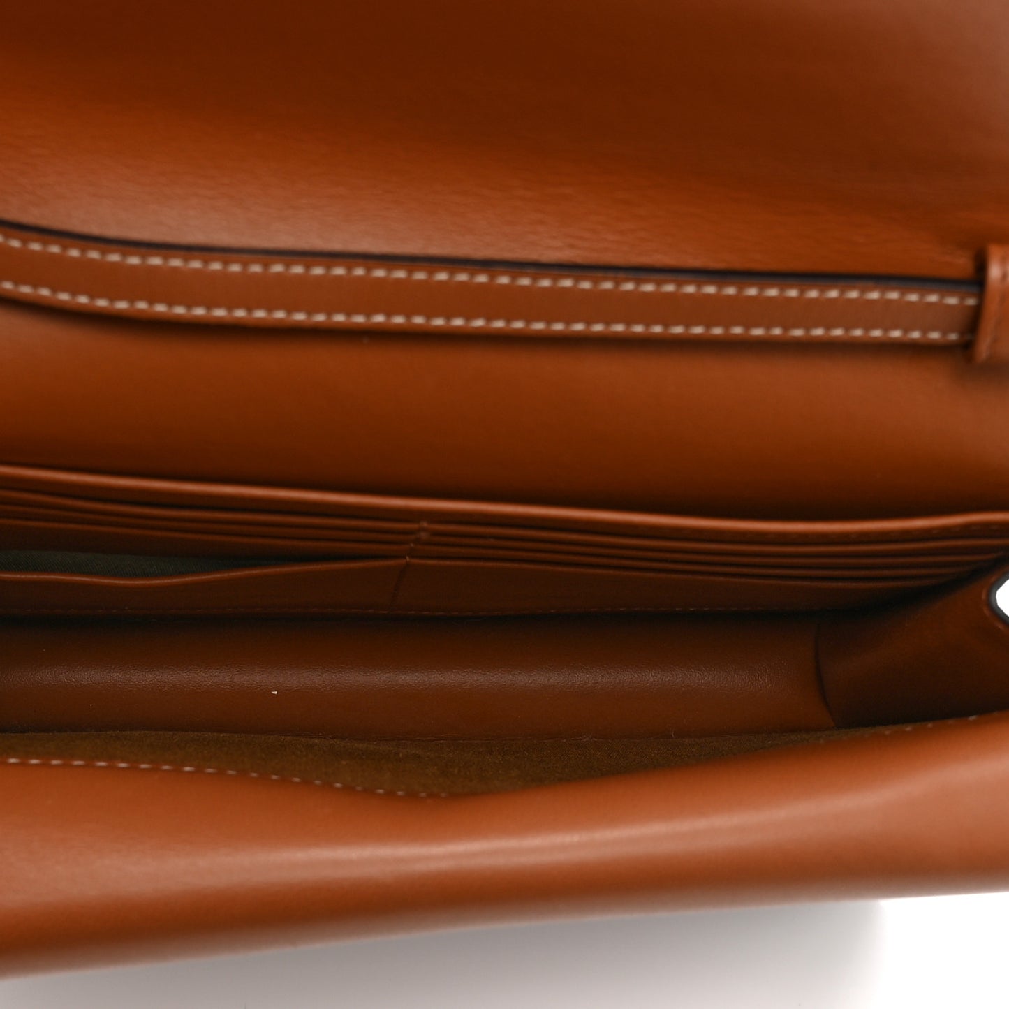 Triomphe Canvas Lambskin Wallet On Strap Tan