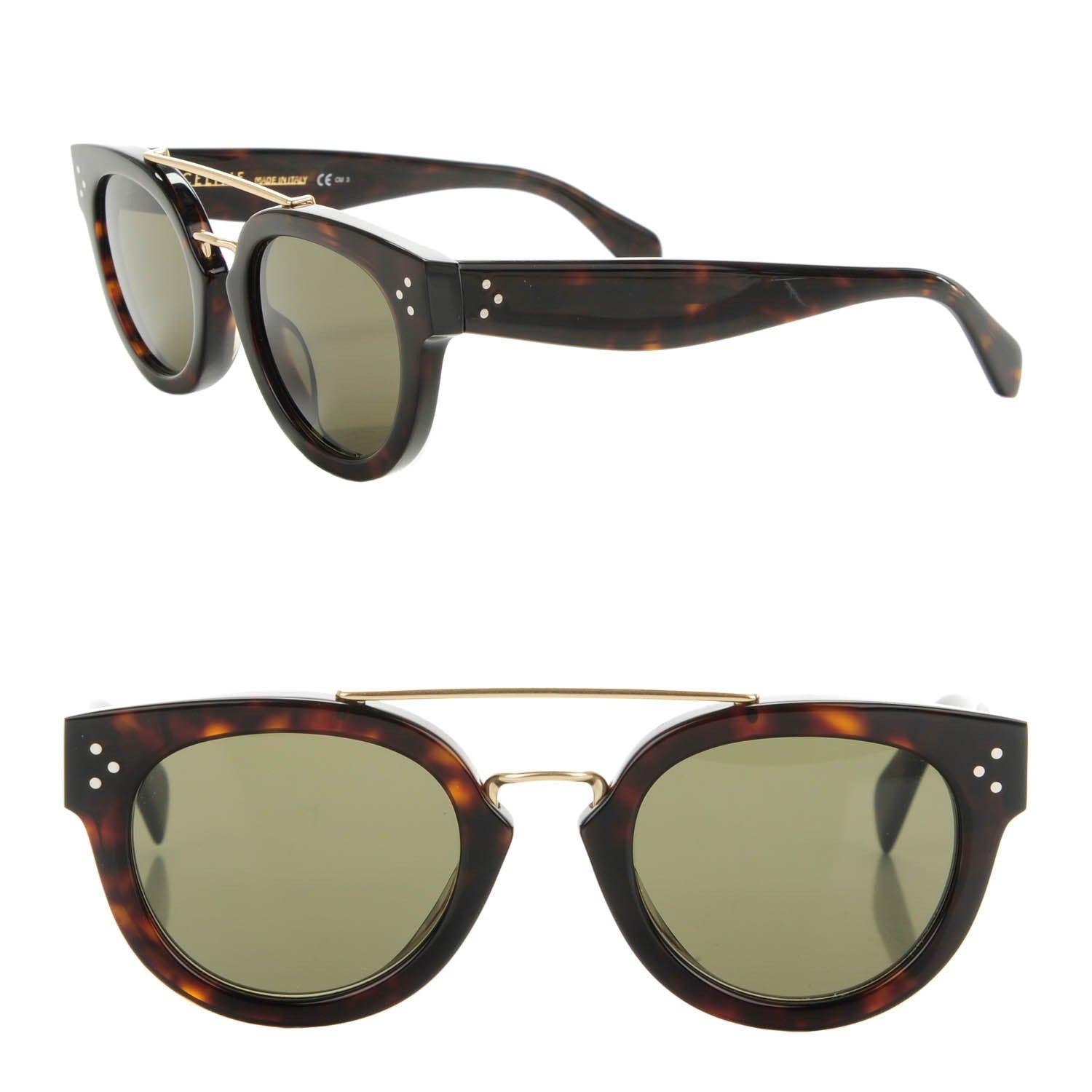 Celine Acetate Bridge Sunglasses CL41077/S Black 1 of 5