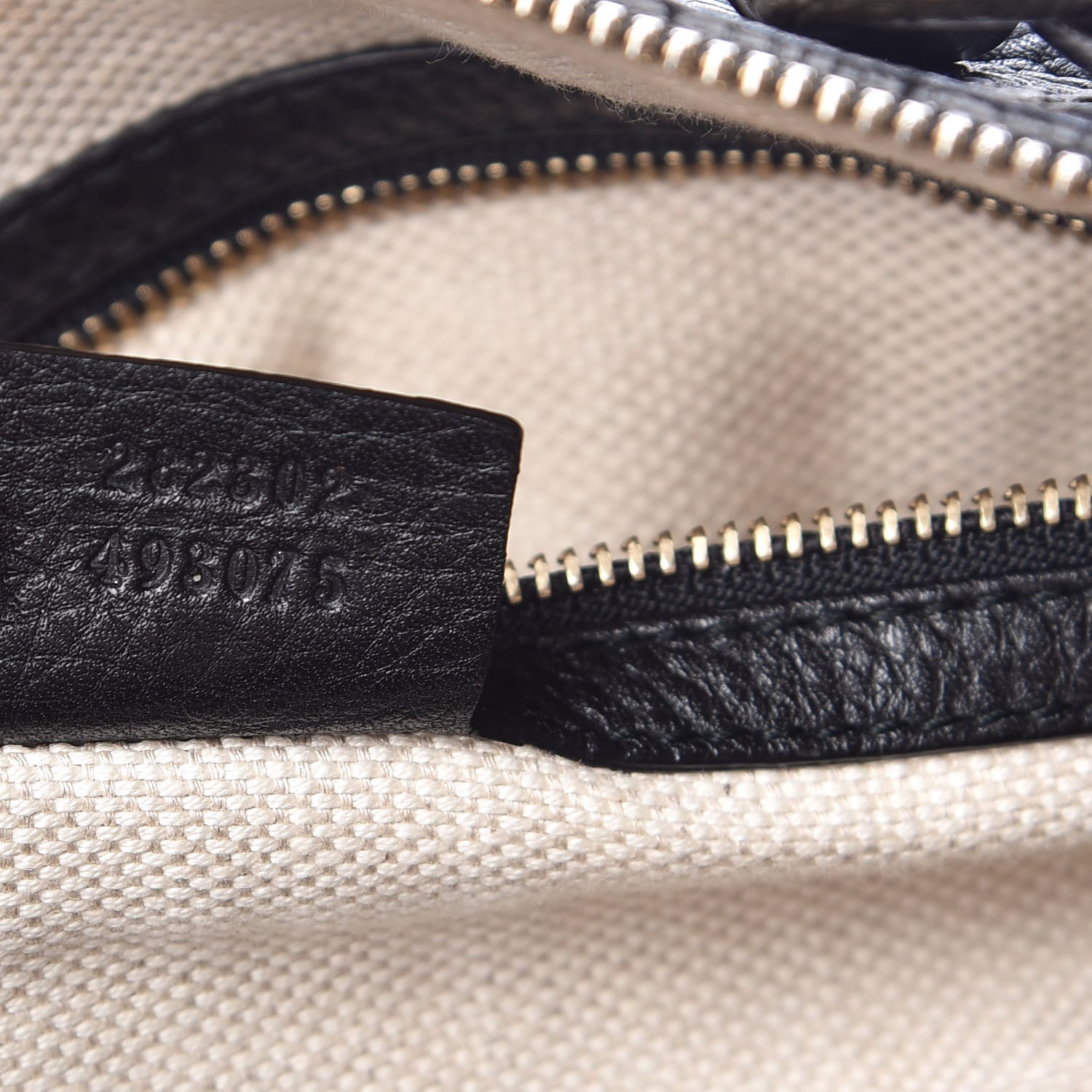 Gucci Pebbled Calfskin Medium Soho Boston Black 7 of 16