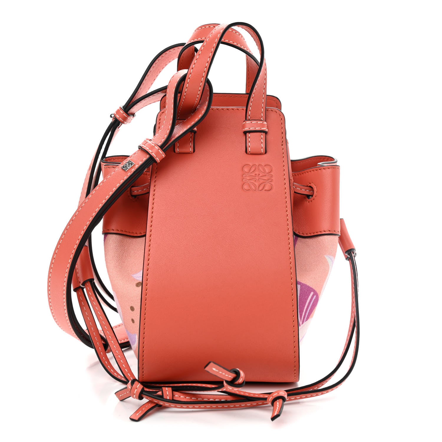 Loewe Calfskin Embroidered Floral Mini Hammock Shoulder Bag 1 of 9