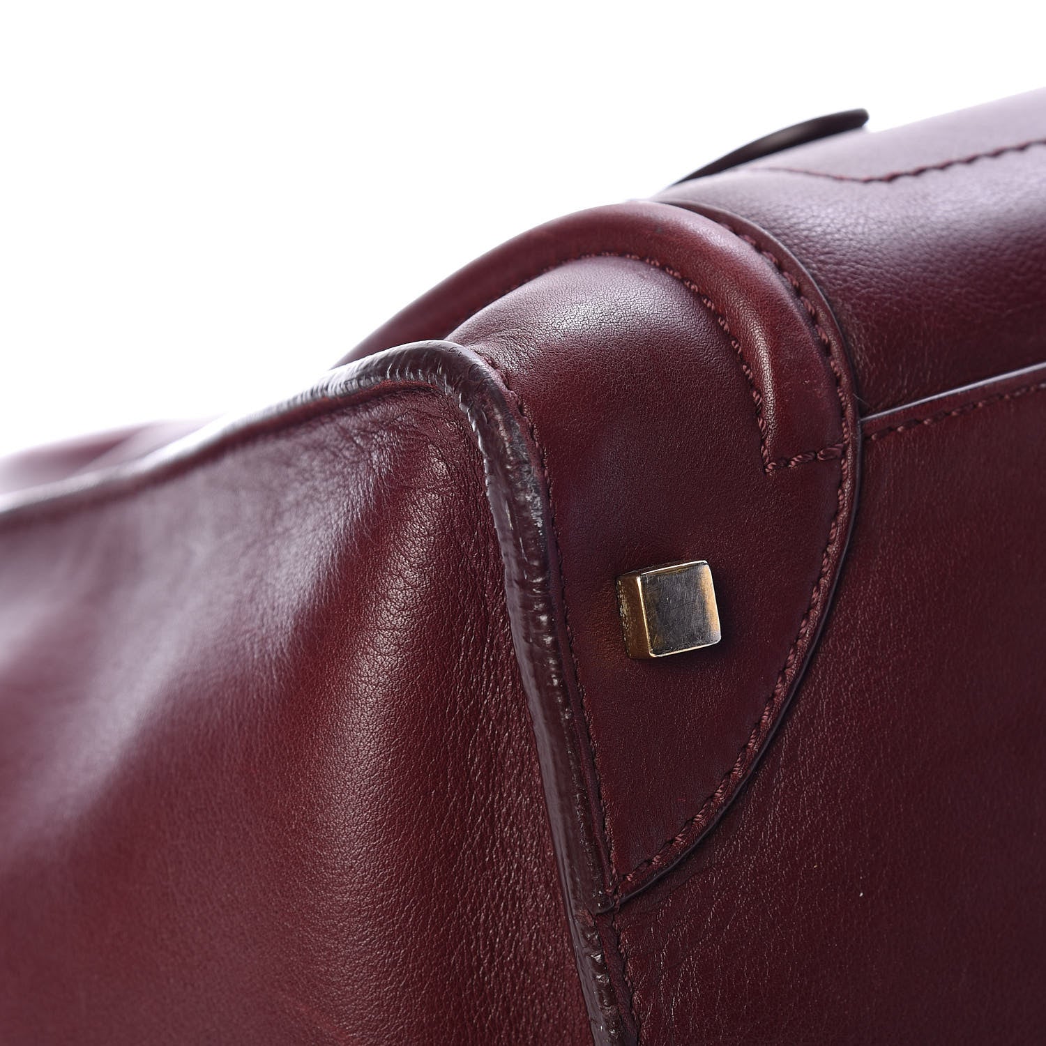 Celine Smooth Calfskin Mini Luggage Burgundy 7 of 11