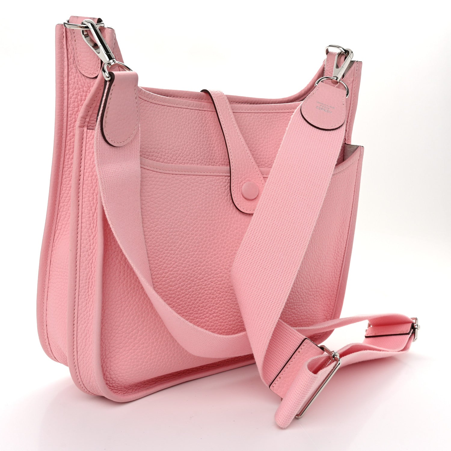 Hermes Taurillon Clemence Evelyne III PM Rose Sakura 3 of 10