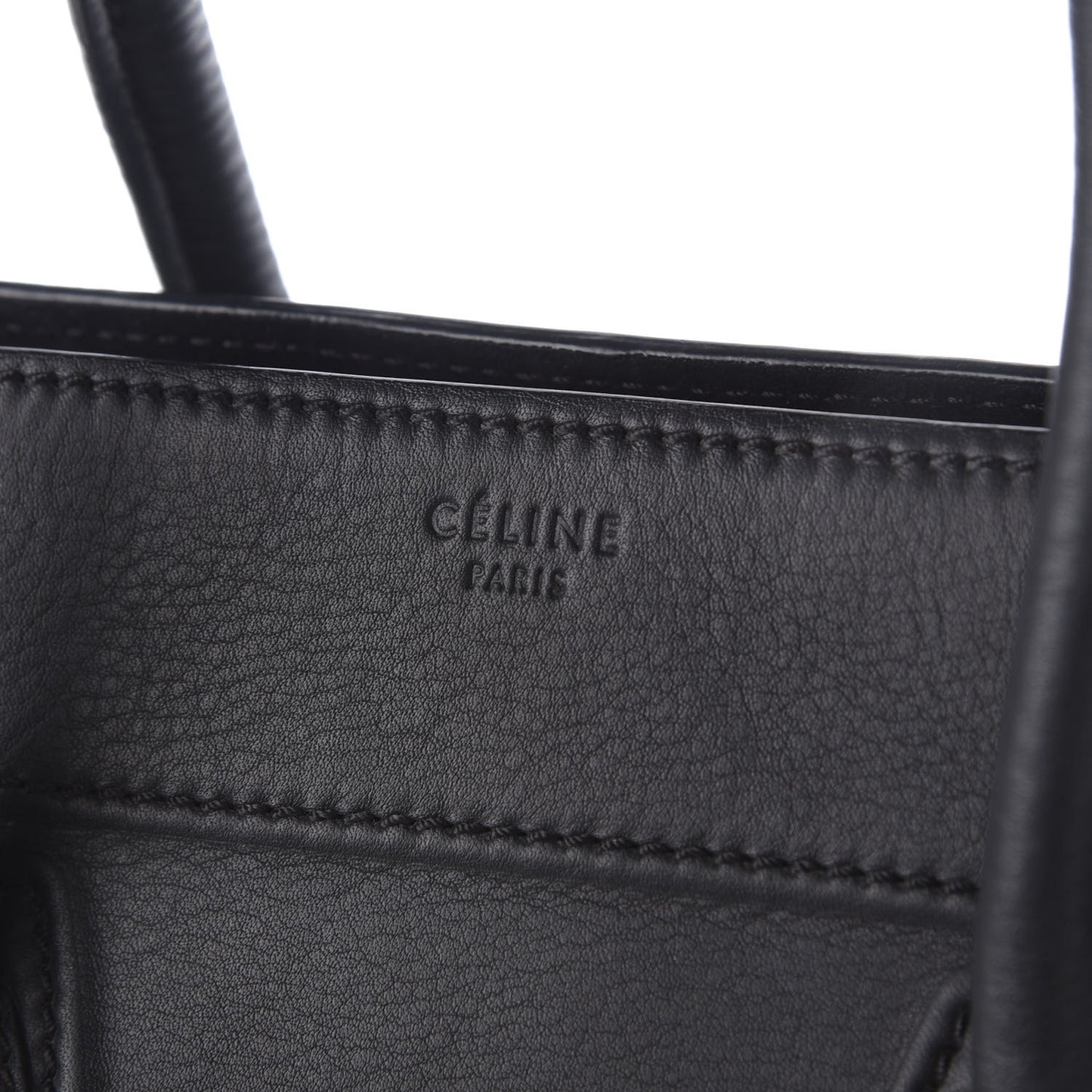 Supple Calfskin Medium Phantom Luggage Black