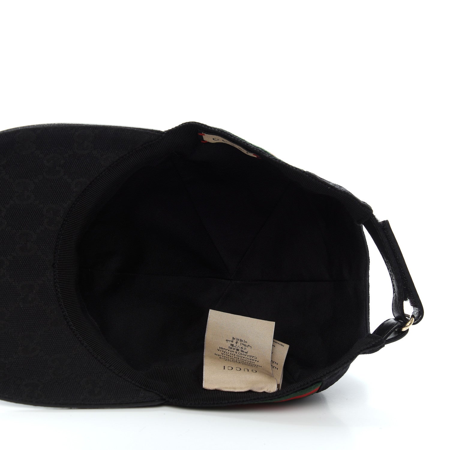 Gucci Monogram Web Baseball Hat M Black 5 of 7